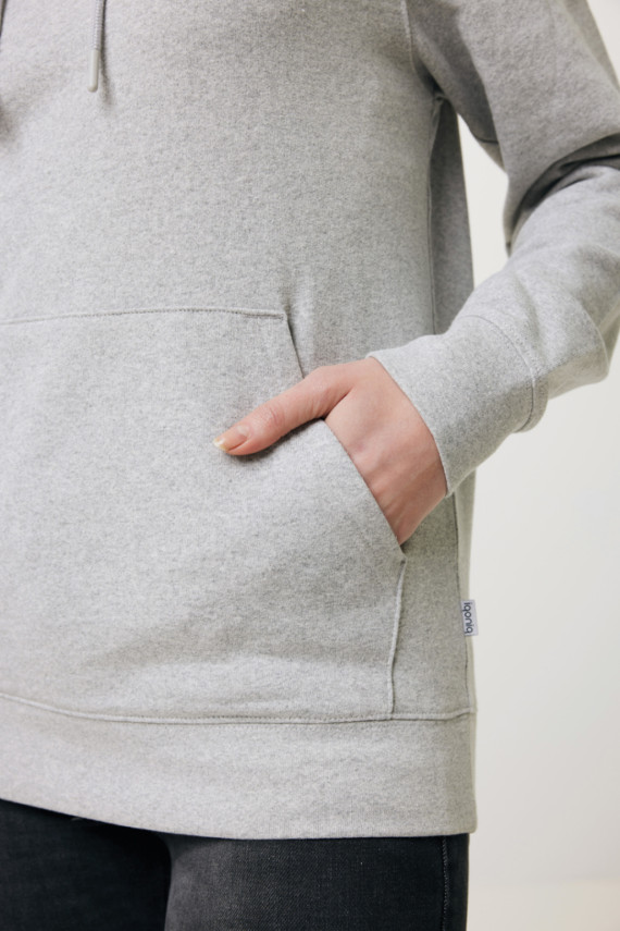 Nebarvená mikina s kapucí IQONIQ Torres z recykl. bavlny