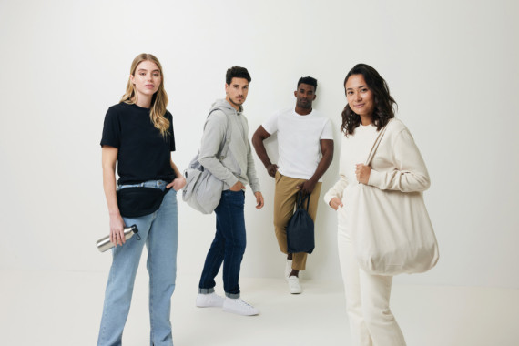 Nebarvená mikina s kapucí IQONIQ Torres z recykl. bavlny