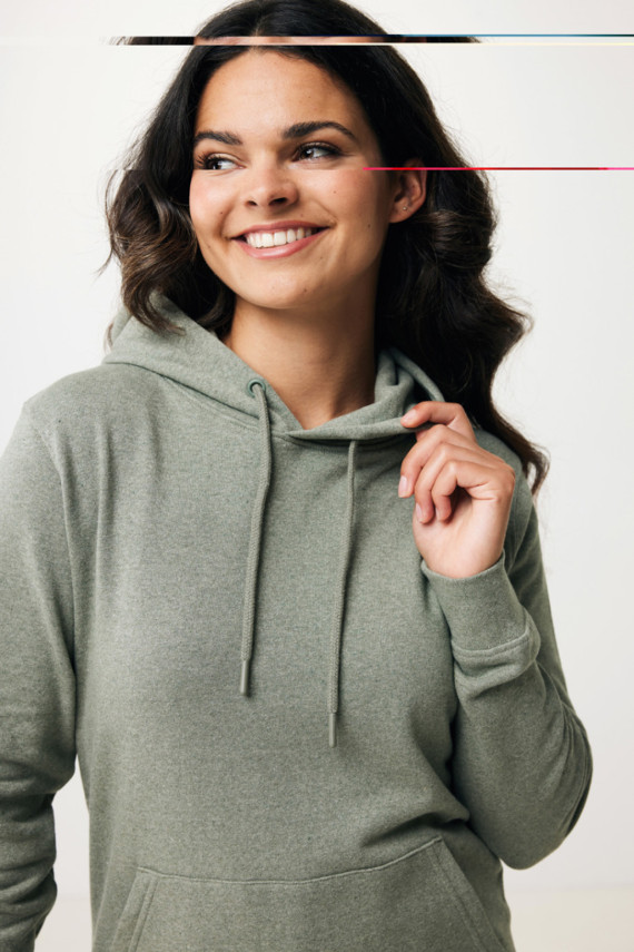 Nebarvená mikina s kapucí IQONIQ Torres z recykl. bavlny