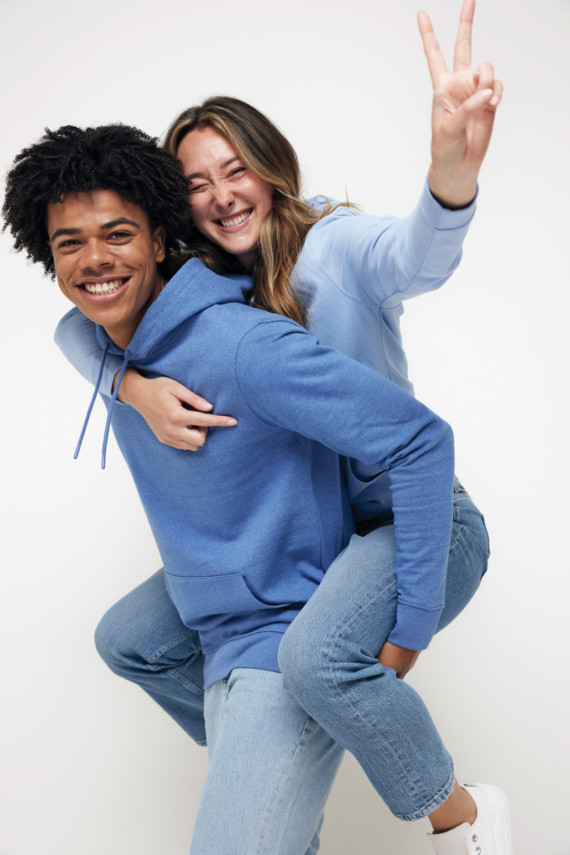 Nebarvená mikina s kapucí IQONIQ Torres z recykl. bavlny