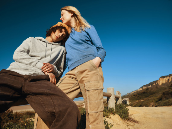 Nebarvená mikina s kapucí IQONIQ Torres z recykl. bavlny
