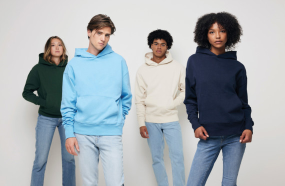 Mikina s kapucí IQONIQ Yoho relaxed fit z recykl. bavlny