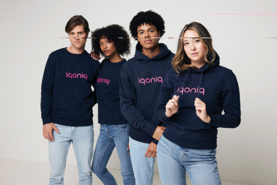 Mikina s kapucí IQONIQ Yoho relaxed fit z recykl. bavlny