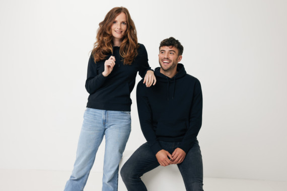 Lehká mikina s kapucí IQONIQ Rila z recykl. bavlny