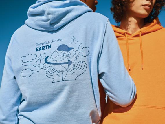 Lehká mikina s kapucí IQONIQ Rila z recykl. bavlny