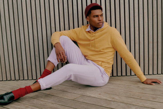 Tepláky IQONIQ Cooper z recykl. bavlny