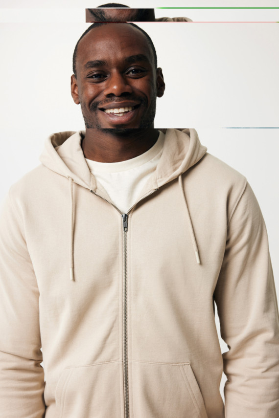 Mikina na zip s kapucí IQONIQ Abisko z recykl. bavlny