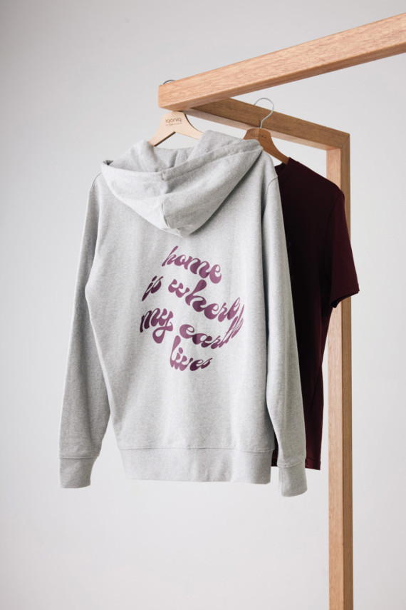 Mikina na zip s kapucí IQONIQ Abisko z recykl. bavlny