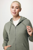 Mikina na zip s kapucí IQONIQ Abisko z recykl. bavlny