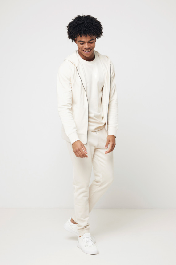 Mikina na zip s kapucí IQONIQ Abisko z recykl. bavlny