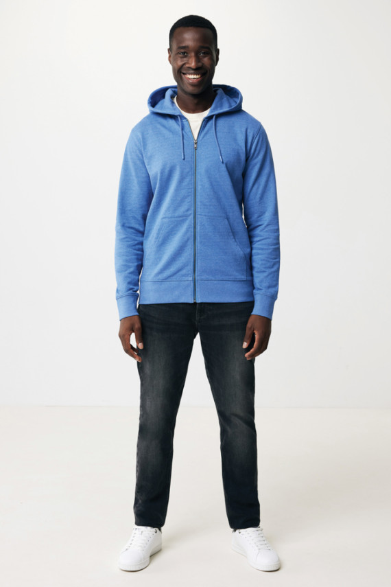 Mikina na zip s kapucí IQONIQ Abisko z recykl. bavlny