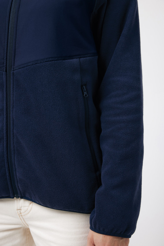 Micro fleece bunda na zip IQONIQ Talung z rec. polyesteru
