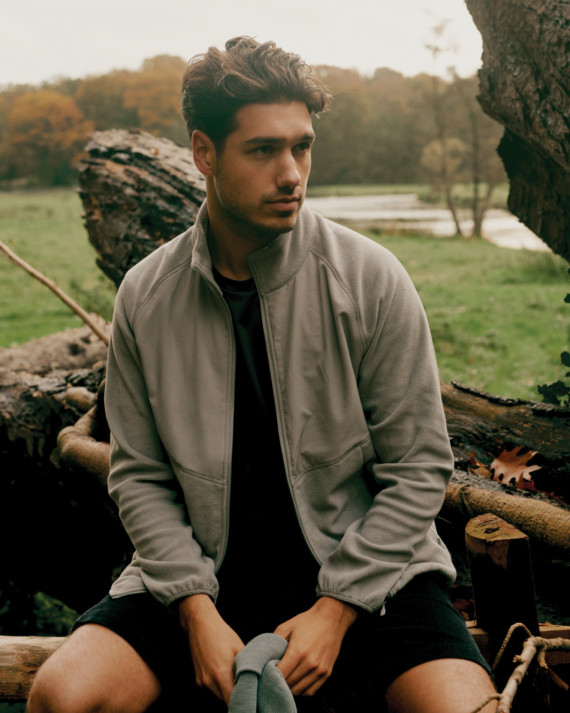 Micro fleece bunda na zip IQONIQ Talung z rec. polyesteru