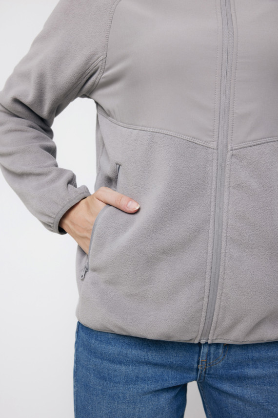Micro fleece bunda na zip IQONIQ Talung z rec. polyesteru