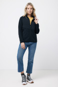 Micro fleece bunda na zip IQONIQ Talung z rec. polyesteru