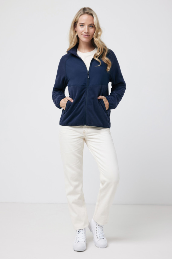 Micro fleece bunda na zip IQONIQ Talung z rec. polyesteru