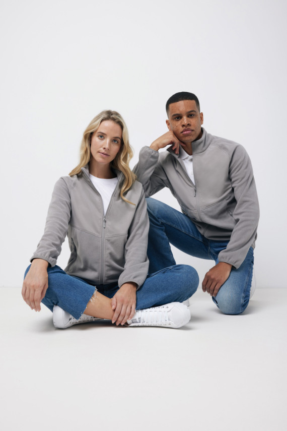 Micro fleece bunda na zip IQONIQ Talung z rec. polyesteru