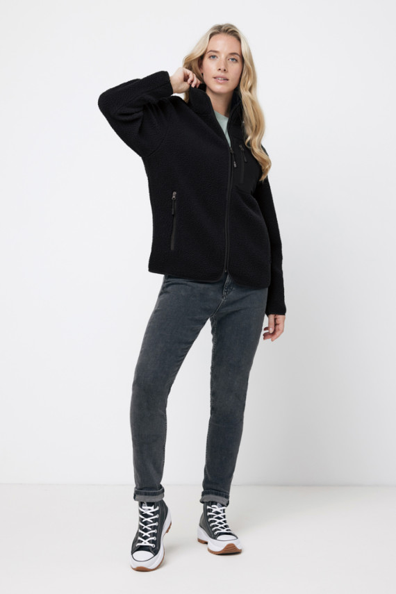 Pile fleece bunda IQONIQ Diran z recykl. polyesteru