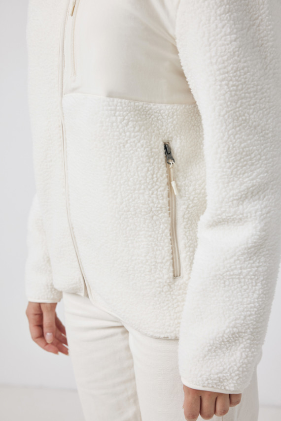 Pile fleece bunda IQONIQ Diran z recykl. polyesteru