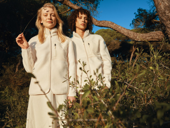 Pile fleece bunda IQONIQ Diran z recykl. polyesteru