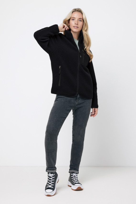 Pile fleece bunda IQONIQ Diran z recykl. polyesteru