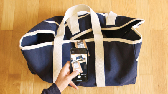 Plážová taška VINGA Volonne z recykl. canvas AWARE™