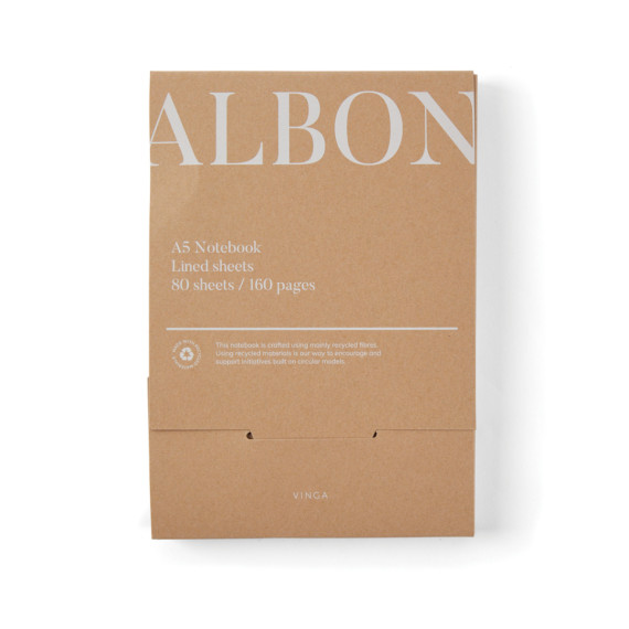 Zápisník VINGA Albon z GRS recykl. plsti