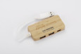 Bambusový rozbočovač USB HUB s vyměnitelnou zástrčkou - RIVO