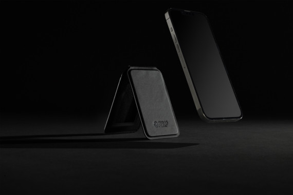 Magnetická peněženka na telefon Magstand RCS z recykl. PU