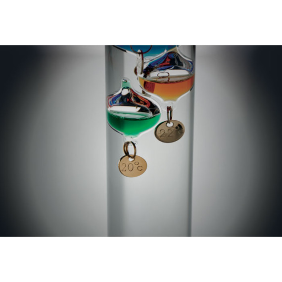 GALI, Teploměr Galileo skleněný 28cm