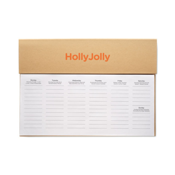 MEMWEEK, Týdenní stolní plánovač