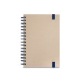 PROUST. Zápisník A5 s kroužky, pevná vazba, vyrobený z papíru cukrové třtiny (80% cukrové třtiny) s čistých stránek