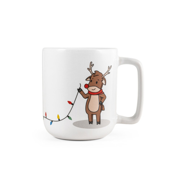 REINDEER. Hrnek s vánočním potiskem 330 ml