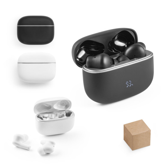 CAUBY. Bezdrátová sluchátka s ANC a 10 hodinovou výdrží baterie na recyklovaného ABS (100% rABS)