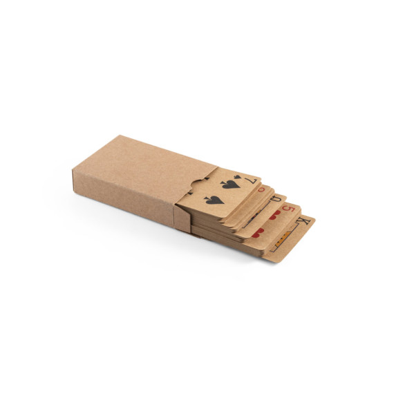 FISCHER. Balíček 54 klasických karet z kraftového papíru z materiálu, certifikovaného FSC™ a dalších kontrolovaných materiálů