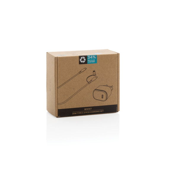 Nabíjecí sada 2ks Boost 20W USB C z RCS recykl. plastu