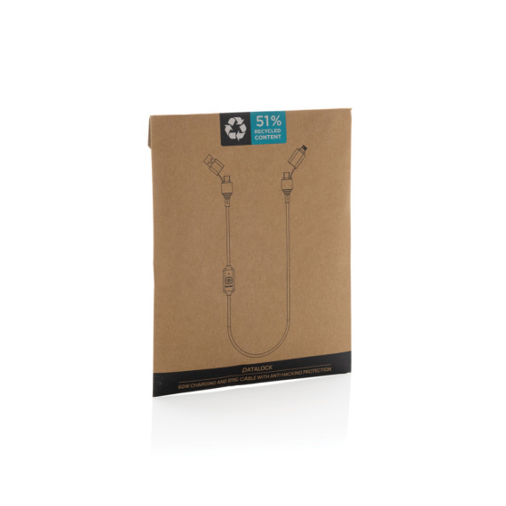 Nabíjecí/datový kabel Datalock 60W s ochranou proti hacknutí