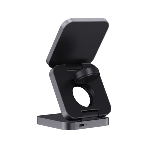 Skládací nabíječka 3v1 15W Terra z RCS recykl. hliníku