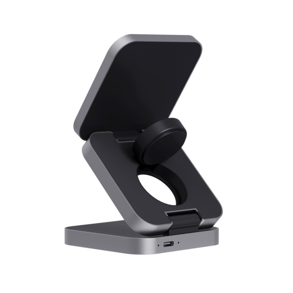 Skládací nabíječka 3v1 15W Terra z RCS recykl. hliníku