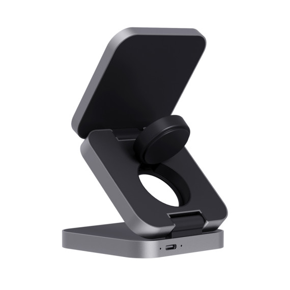 Skládací nabíječka 3v1 15W Terra z RCS recykl. hliníku