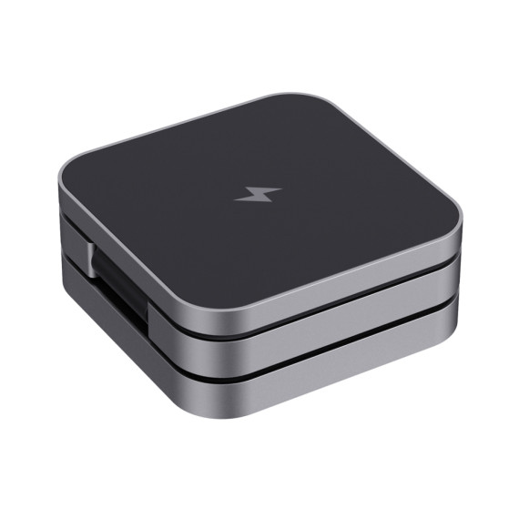 Skládací nabíječka 3v1 15W Terra z RCS recykl. hliníku