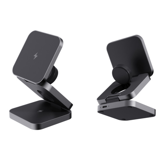 Skládací nabíječka 3v1 15W Terra z RCS recykl. hliníku