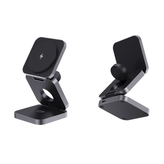 Skládací nabíječka 3v1 15W Terra z RCS recykl. hliníku