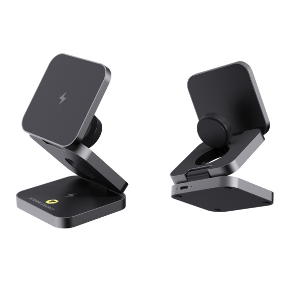 Skládací nabíječka 3v1 15W Terra z RCS recykl. hliníku