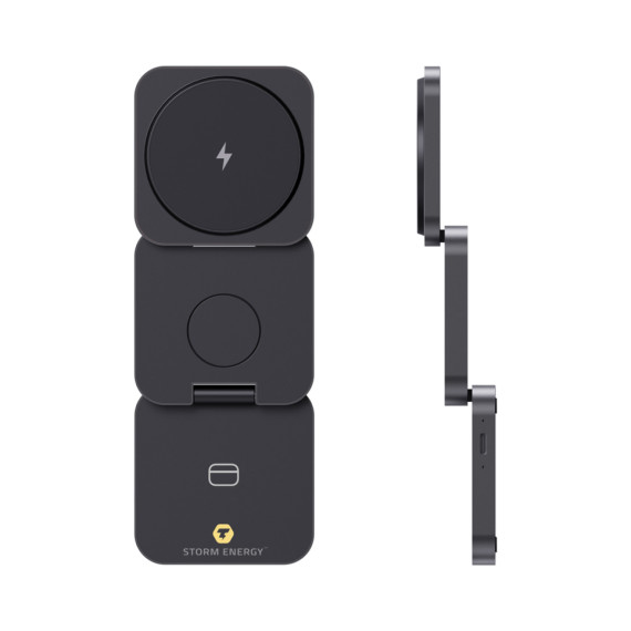 Skládací nabíječka 3v1 15W Terra z RCS recykl. hliníku