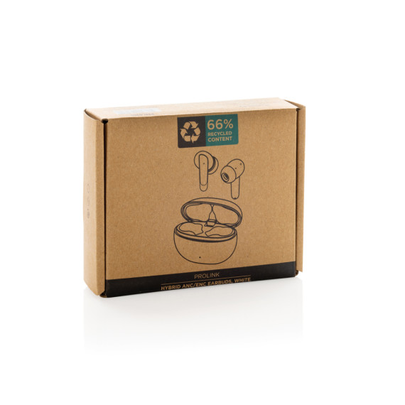 Hybridní ANC/ENC sluchátka do uší Prolink z RCS rec. plastu