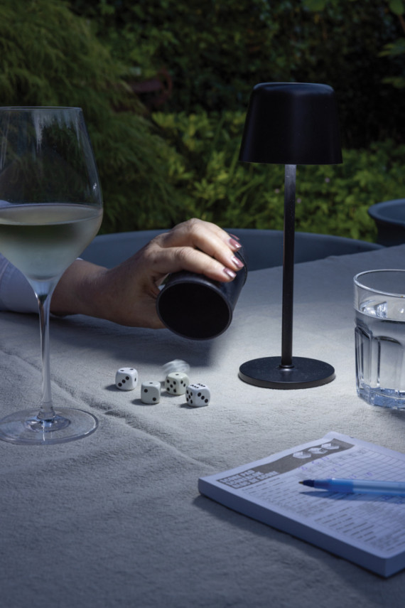 USB dobíjitelná stolní lampa Zenic z RCS recykl. plastu