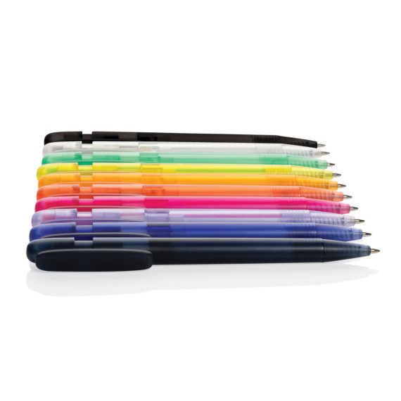 Průhledné pero Devin z GRS recykl. ABS