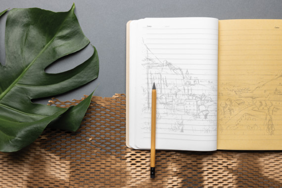 Zápisník A5 Elowen bez použití dřeva