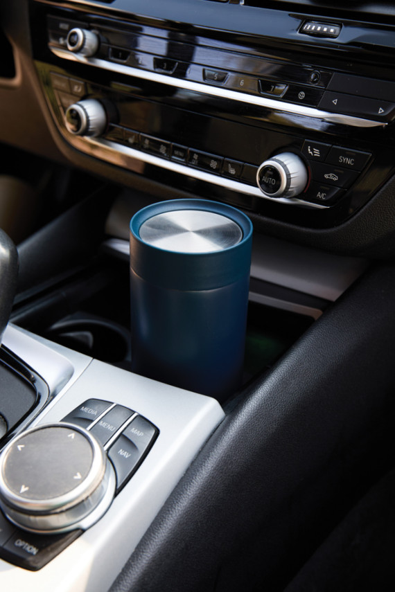 Termohrnek s push zavíráním VINGA Erie z RCS recyk. SS 350ml